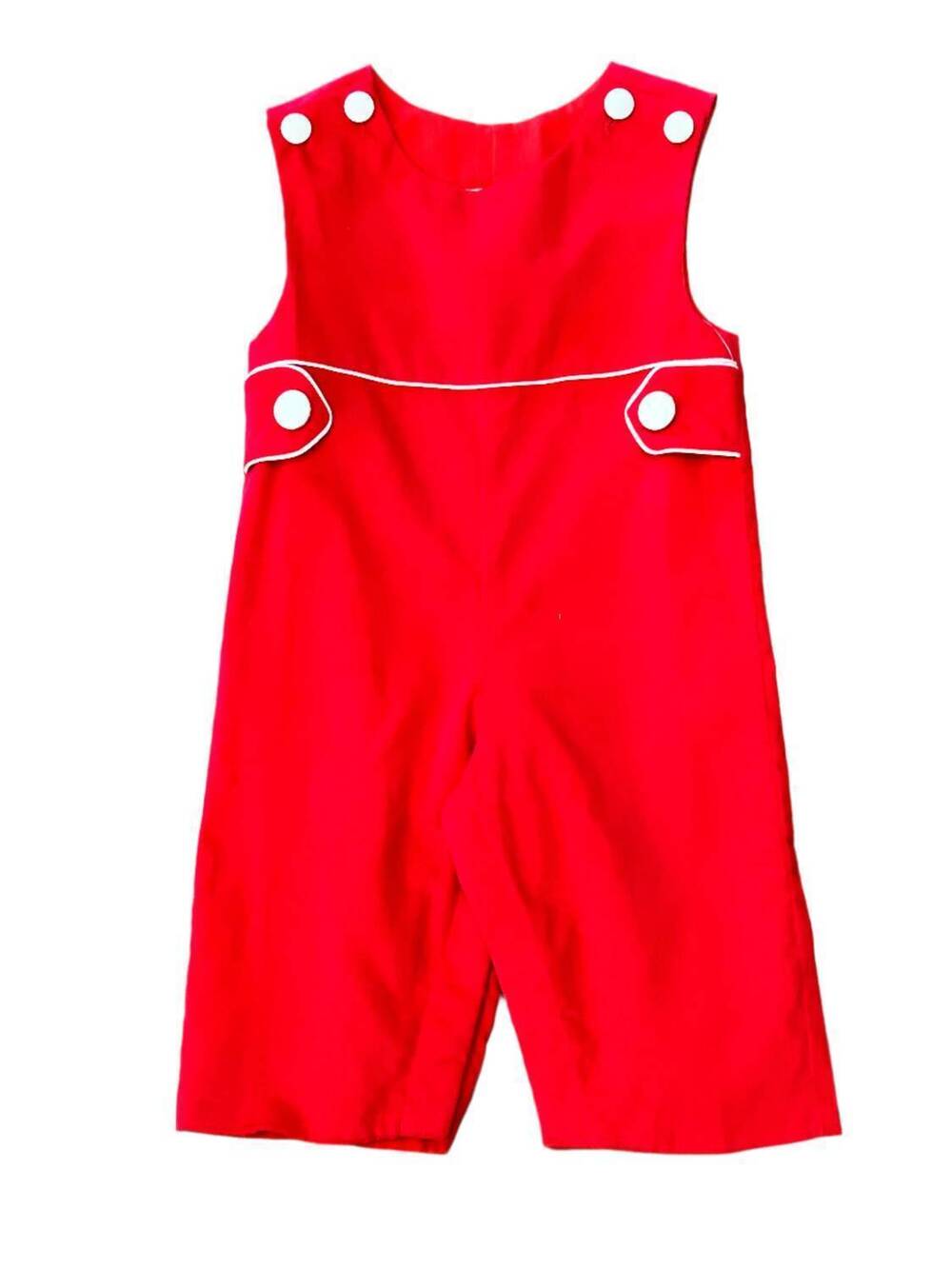 NEW MARCO & LIZZY kid's cord longall with tabs in red